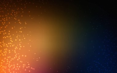 Gece gökyüzü desenle koyu turuncu vektör yıldız.