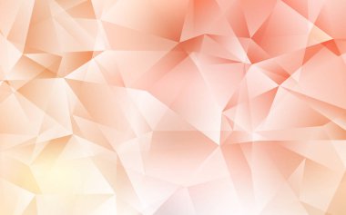 Açık Turuncu vektör çokgen deseni.