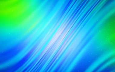 Açık mavi, gece gökyüzü yıldızlar ile yeşil vektör deseni.