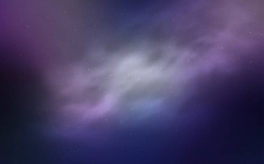 Hafif pembe, mavi vektör arka plan gökada yıldız ile.