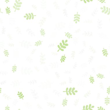 Yapraklar, dallar ile Açık Yeşil vektör sorunsuz doğal sanat. Yaprakları ve dalları ile Glitter soyut illüstrasyon. Tekstil, kumaş, duvar kağıtları için tasarım.