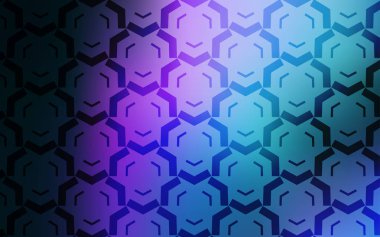 Koyu pembe, eğri çizgileri olan mavi vektör arkaplan.