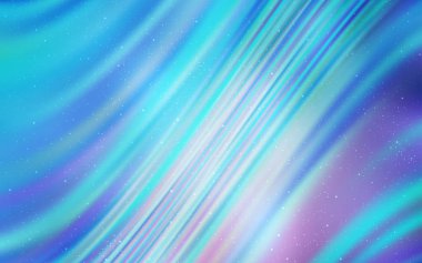 Kozmik Yıldızlar ile açık mavi vektör düzeni.