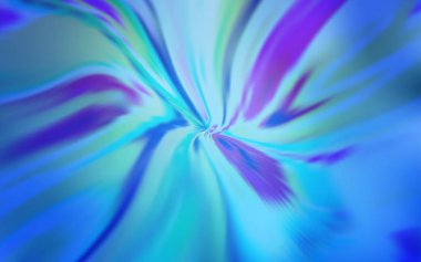 Kavisli çizgilerle Açık Mavi vektör düzeni.