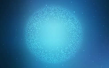 Gece gökyüzü desenle ışık mavi vektör yıldız.