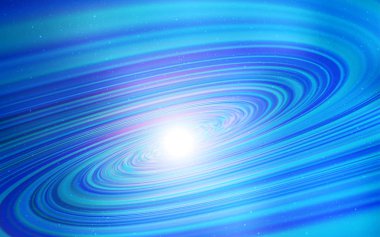 Kozmik Yıldızlar ile açık mavi vektör düzeni.