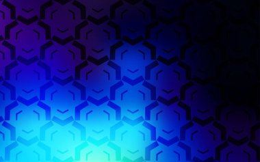 Eğri çizgileri olan koyu mavi vektör dokusu. Eğilimli zarif, parlak bir çizim. İş tasarımınız için soyut biçim.