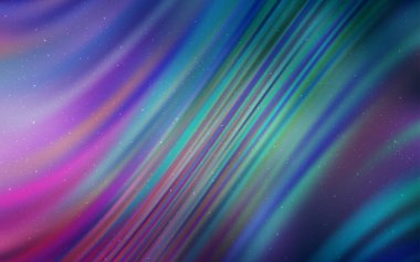 Açık mavi, Samanyolu yıldızlı kırmızı vektör dokusu. Renkli kozmik yıldızlı soyut çizimler. Fütürist reklamlar ve kitapçıklar için şablon.