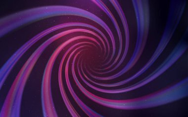 Uzay yıldızları ile Koyu Mor, Pembe vektör şablonu.