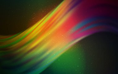 Açık mavi, yeşil vektör şablonu ile uzay yıldızları.