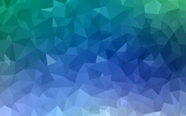 Açık Mavi, Yeşil vektör soyut mozaik arkaplan.