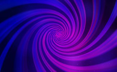 Koyu Mor, Gece gökyüzü yıldızları ile pembe vektör deseni.