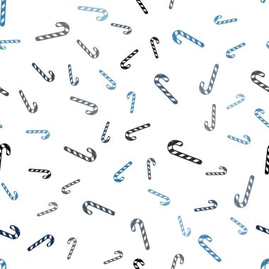 Tatlı xmas lolipoplarıyla hafif BLUE vektörsüz arkaplan.