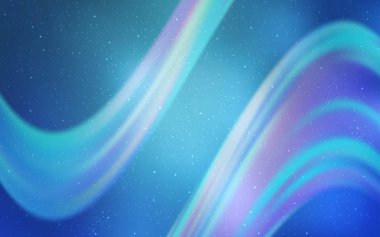 Kozmik yıldızlarla ışık Mavisi vektör düzeni. Büyük Ayı yıldızlı modern soyut illüstrasyon. Astronomi web siteleri için desen.