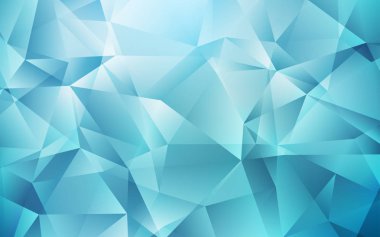 Üçgen zemin parlayan ışık mavi vektör.