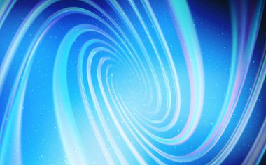 Astronomik yıldızlı koyu mavi vektör arkaplan. Bulanık dekoratif tasarım galaksi yıldızlarıyla basit bir stilde. Astronomi web siteleri için desen.