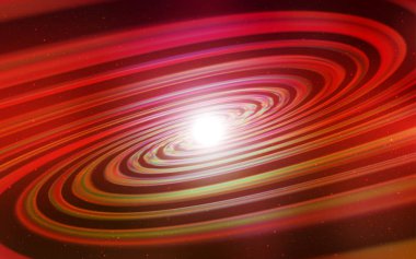 Gece gökyüzü desenle ışık kırmızı vektör yıldız.