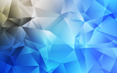 Açık BLUE vektör çokgen şablonu.