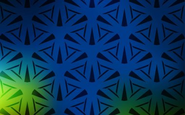 Koyu Mavi, Çokgen tarzı yeşil vektör deseni. Renkli üçgenler ile modern soyut illüstrasyon. Reklamlar için desen.