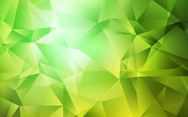 Světle Zelený Vektor Nízké Poly Pozadí Třpytní Abstraktní Ilustrace Elegantními — Stockový vektor