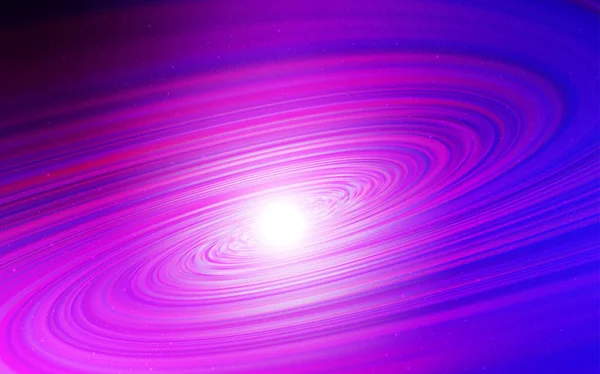 Rosa claro, fondo vectorial azul con estrellas de galaxias . — Vector de stock