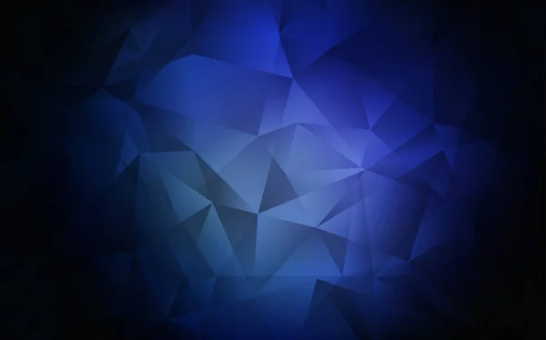 DARK BLUE шаблон векторних градієнтних трикутників . — стоковий вектор