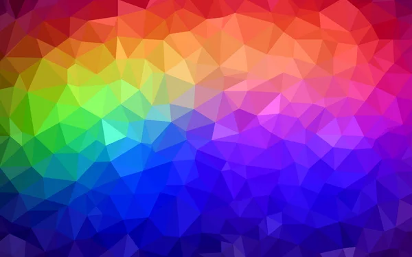 Dunkler mehrfarbiger Vektor abstrakter polygonaler Hintergrund. — Stockvektor