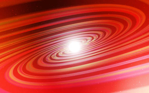 Licht rode vector achtergrond met melkweg sterren. — Stockvector