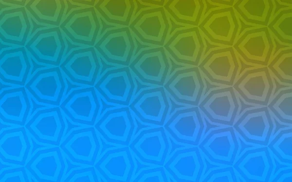 Light Blue, Green vector backdrop with hexagons. — Stock Vector