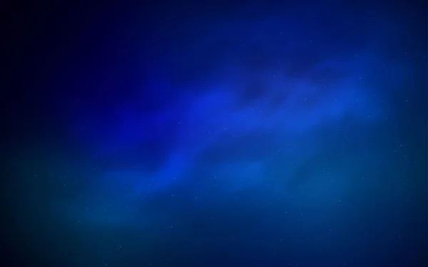 Textura vectorial azul oscuro con estrellas de la vía láctea . — Vector de stock