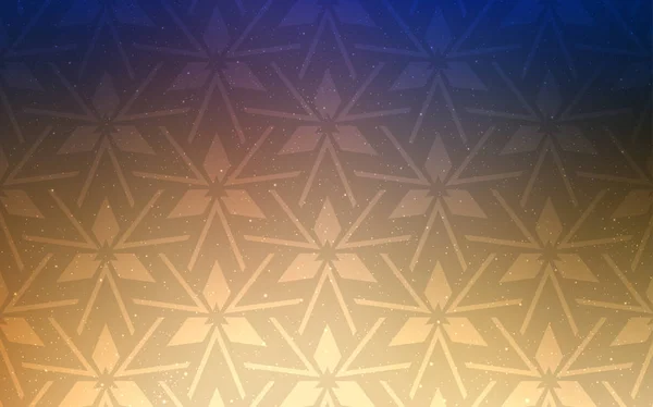 Светло Синий Желтый Векторный Фон Треугольниками Блестящие Абстрактные Иллюстрации Треугольными — стоковый вектор