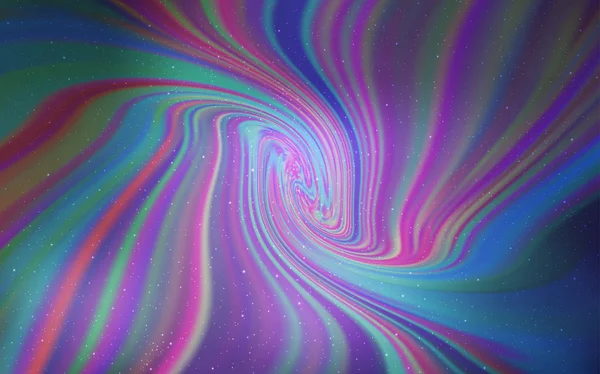 光の銀河の星と紫のベクトルの背景. — ストックベクタ