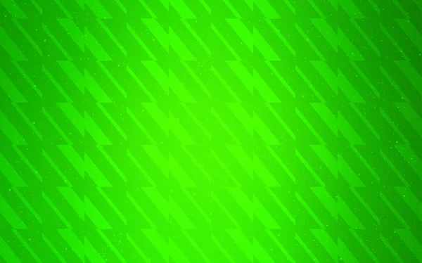 Layout Vetorial Verde Claro Com Linhas Planas Glitter Ilustração Abstrata — Vetor de Stock