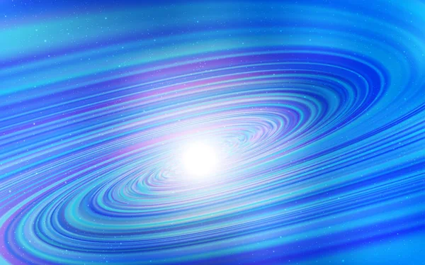 Licht blauwe vector sjabloon met ruimte-sterren. — Stockvector