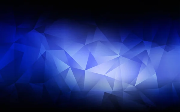 Texture mosaïque triangle vectoriel bleu foncé. — Image vectorielle