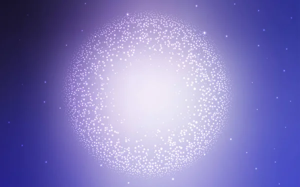 Light Purple vector template with space stars. — Stock Vector