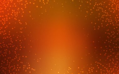 Uzay yıldızları ile Koyu Turuncu vektör şablonu.