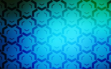 Bükülmüş çizgileri olan koyu mavi vektör arkaplanı.