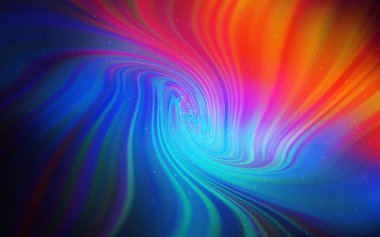 Açık Mavi, Gece gökyüzü yıldızları ile kırmızı vektör deseni.