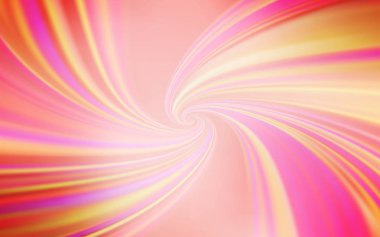 Kavisli çizgilerle Açık Kırmızı vektör dokusu.