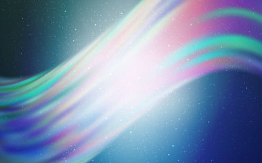 Kozmik Yıldızlar ile açık mavi vektör düzeni.