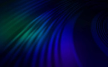 Koyu Mavi, Kavisli çizgileri olan yeşil vektör arka planı.