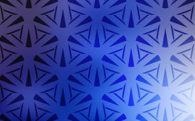  kristaller ile şablon, üçgenler.