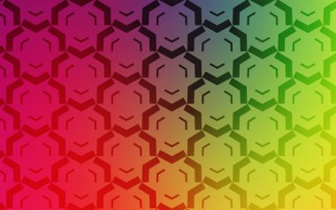 Kavisli çizgilerle açık çok renkli vektör düzeni.