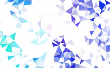 Açık mavi, kırmızı vektör soyut Çokgen arka plan.