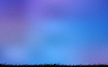 Hafif pembe, mavi vektör arka plan gökada yıldız ile.