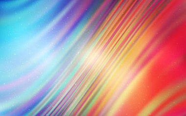 Açık mavi, uzay yıldızları ile kırmızı vektör şablonu.