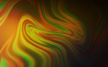 Koyu yeşil, sarı vektör parlak şablonu bulanıklaştırdı.