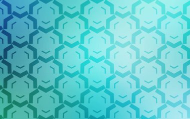 Kavisli çizgilerle Açık Yeşil vektör arka planı.