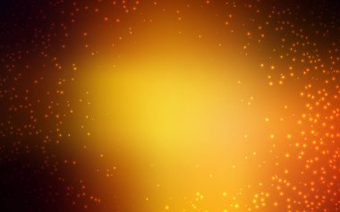 Gece gökyüzü desenle koyu turuncu vektör yıldız.